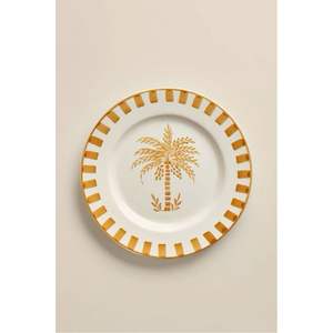 Assiette de service de luxe en métal émaillé marbre bleu, plateau rond décoratif en acier inoxydable pour événements et mariages (vente en gros) - Product Image 3