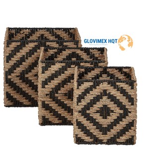 Cesta de Almacenamiento Redonda Multifuncional Rústica Ecológica de Seagrass, Diseño de Última Generación, Organizador de Cocina Hecho a Mano, Venta al Por Mayor de Fábrica - Product Image 2