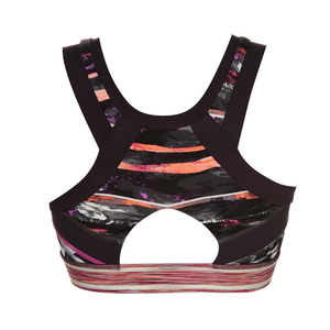 High Quality Custom Made Women's Breathable Plus Size Racerback Sport Bra with Front Logo Medium Support Yoga Fitness Wear - Product Image 4