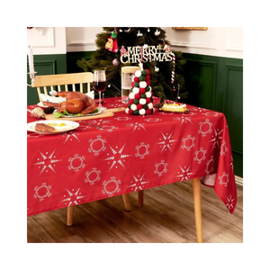 Handwoven 100% Cotton Embroidered Striped Leaves Customizable <b>Square</b> <b>Tablecloth</b> Minimalist Home Dining Cover Washable - Product Image 5