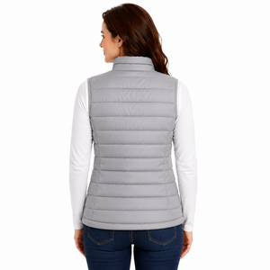 Chaleco Térmico de Poliéster Gris para Mujer, Marca WARPRO INDUSTRY, con Cierre de Cremallera, para Senderismo y Actividades al Aire Libre de Verano - Product Image 4