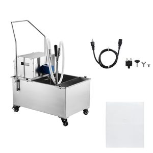 Système de filtration d'huile pour friteuse commerciale 55L/14,5Gal, chariot filtrant en acier inoxydable 250W - Product Image 1