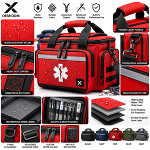 Sac d'équipement médical chirurgical OEM personnalisé, résistant à l'eau, pour premiers secours, traumatismes, organisateur de rangement, trousse médicale - Product Image 2