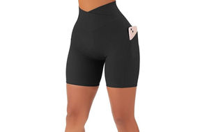 Shorts de sport taille haute pour femmes, leggings de compression en nylon, shorts cyclistes extensibles pour la course, le fitness et le yoga, écologiques et imperméables - Product Image 5
