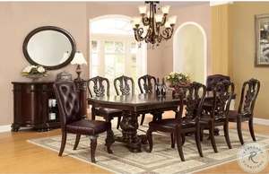 Juego de Comedor Tradicional de Madera Antigua con 8 Sillas - Muebles de Comedor Hechos a Mano y Duraderos - Product Image 1