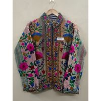Dernière veste d'hiver Kantha brodée à la main Suzani pour femme, tricotée 100% coton, taille standard, cadeau spécial festival