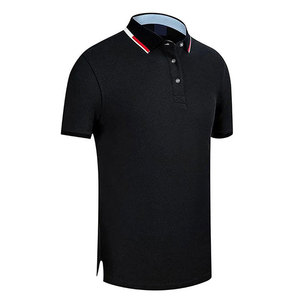 Chemise décontractée pour homme, noire, à manches courtes, respirante, imprimée, en piqué de polyester de couleur unie - Product Image 5