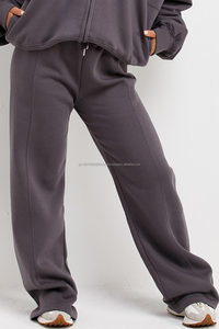 Conjunto Deportivo Unisex de Pierna Ancha, Tejido de Poliéster/Algodón, Ligero, Teñido, de Secado Rápido, Transpirable, Informal, para Entrenamiento - Product Image 5