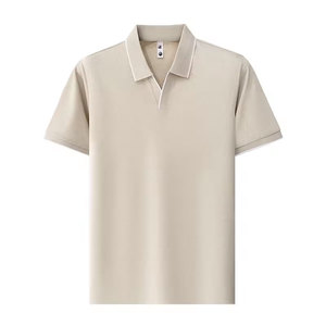 เสื้อเชิ้ตผู้ชาย คอปกนกนางนวล ผ้าถัก สีพื้น แขนสั้น สไตล์ลำลอง เหมาะสำหรับกีฬากอล์ฟ รับผลิตแบบ OEM มีหลายแบบให้เลือก - Product Image 5