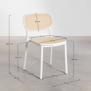 Đương Đại tối giản kim loại ghế ăn cho nhà Bar căn hộ hội thảo & nhà hàng sử dụng gỗ tếch thiết kế hiện đại - Product Image 6