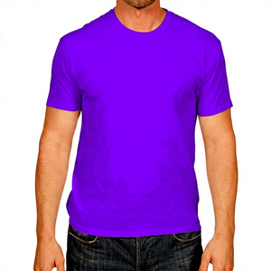 Camiseta de Manga Corta para Hombre, Cuello Redondo, 100% Algodón, Corte Regular, Casual, Tejido con Estampado por Transferencia Térmica, Ecológica, 240g, Color Negro - Product Image 3