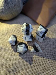 Dado de Hueso de Diseño Personalizado, Dados Poliédricos de Hueso Personalizados para Juegos de Rol de Mesa, Artículo de Fabricación de Accesorios Profesionales para Juegos - Product Image 5