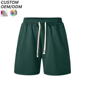 Shorts mi-longs en coton tricoté imperméables pour hommes, décontractés, confortables et respirants, avec logo personnalisé, support OEM/ODM pour la vente en gros - Product Image 6