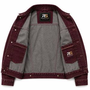 2026 Top Selling Custom Made <b>Men</b> <b>Jeans</b> <b>Jacket</b> Latest Design High Quality Eco-Friendly Quick Dry Front Logo 100% Cotton - Product Image 4
