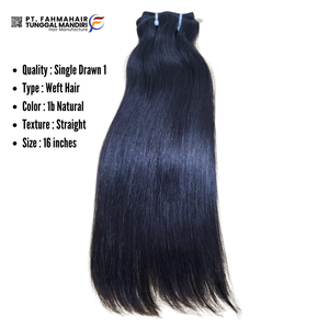 ผมมนุษย์แท้ Remy สำหรับต่อผมมนุษย์แบบ100% ผมตรงกระดูกธรรมชาติแบบอินโดนีเซียทำจากผ้าสองชั้น - Product Image 5