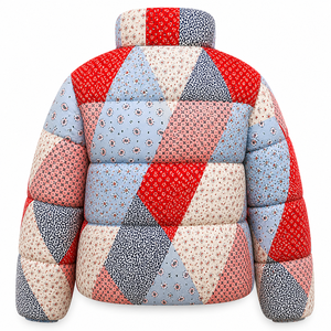 Custom Logo Winter New Textured Warm Long <b>Line</b> Puffer Quilted Latest Jacket Women Hooded <b>Coat</b> Waterproof Windproof Outerwear - Product Image 5