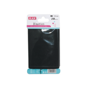 Bande élastique ILAN 100 mm 2 m noire pour artisanat et couture - Product Image 1