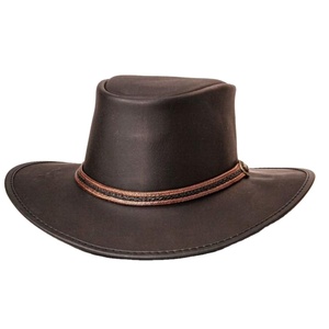 Sombrero de Vaquero Unisex de Cuero Genuino con Impresión Personalizable para Playa, Ciclismo, Uso Casual y Viajes - Cuatro Estaciones, Envío Rápido - Product Image 1