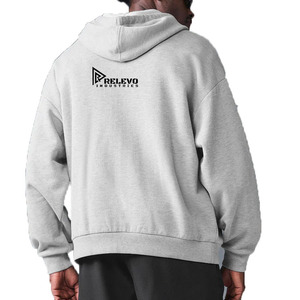 เสื้อฮู้ดดี้ผู้ชาย OEM แบบซิป ผ้าหนานุ่ม ทรงโอเวอร์ไซส์ มีเชือกผูก ปรับได้ สไตล์ลำลอง ผ้าฟลีซเนื้อคอตตอน คุณภาพสูง สำหรับผู้ชาย - Product Image 5
