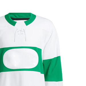 เสื้อฮอกกี้น้ำแข็งโพลีเอสเตอร์ 100% แบบ OEM สั่งทำพิเศษ ระบายอากาศได้ดี พร้อมปักชื่อทีมตามสั่ง สำหรับนักฮอกกี้ ชุดกีฬาแบบสั่งทำ - Product Image 3