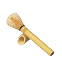 Fouet à thé en bambou zen asiatique traditionnel, outil de mélange de matcha avec long manche, accessoire durable pour la préparation du thé