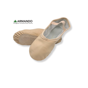 Chaussures de danse ballerine roses à lanières croisées en cuir PU élastique (pour tout-petits, jeunes enfants, grands enfants, femmes) - Product Image 1