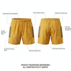 Shorts de sport légers et tendance pour la course et la gym, grandes tailles, avec poches, pour l'entraînement et le fitness, collection été - Product Image 2