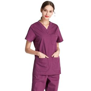 Femmes sur mesure en gros demi manches soins infirmiers gommages ensembles coupe ample à manches courtes uniformes médicaux pour les hôpitaux - Product Image 6