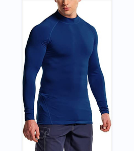 T-shirt de compression léger et respirant UPF50+ pour homme, manches longues, vêtements de sport, été, gym, course à pied, entraînement, protection contre les éruptions cutanées - Product Image 1