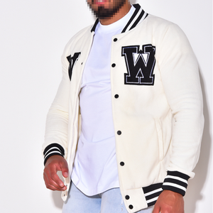 Personalizado de manga larga bordado Streetwear Letterman Varsity chaqueta para los hombres fabricantes de ropa de marca - Product Image 2