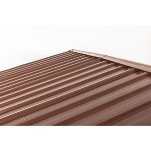 Caseta de Almacenamiento Metálica para Exteriores de 6 pies x 6 pies con Base de Piso Metálica y Ventana para Soluciones de Almacenamiento al Aire Libre - Product Image 6