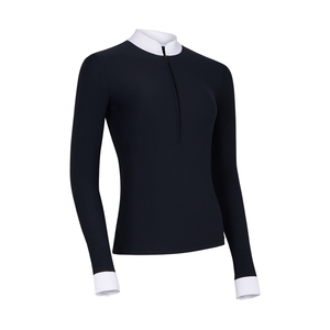 Couche de base pour l'équitation pour femmes, couleur blanche, haute qualité, manches longues, respirante, matière douce, en vente - Product Image 4