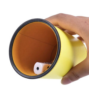 Gobelet à dés personnalisable en cuir PU écologique et durable, 10 pièces, fait main, insonorisant, professionnel - Product Image 5