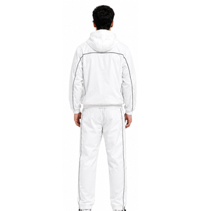 Custom Sports Nylon Tracksuit for <b>Men</b> Lightweight <b>Jacket</b> and Pants Windproof Activewear OEM ODM Bulk Production Nylon Tracksuit - Product Image 5