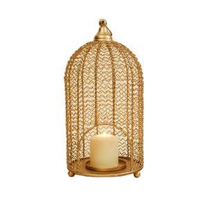Bougeoir en métal de qualité supérieure de style cage fait à la main forme personnalisée lanterne ouragan décor à la maison bougeoir pour cadeaux - Product Image 1