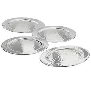 Stylish Metal Coaster Set with Artistic Texture for Beverage <b>Protection</b> and Home <b>Table</b> Decor - Product Image 2