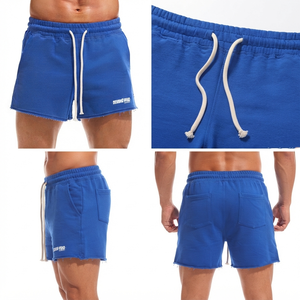 Short en molleton de coton épais pour homme, style streetwear décontracté, confortable, séchage rapide, respirant, tissu doux au toucher, prix bas - Product Image 4