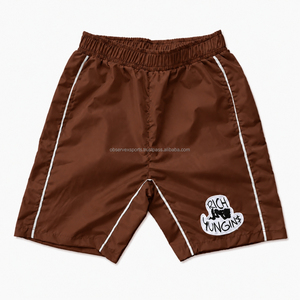 Shorts pour hommes en nylon personnalisés, été, élasthanne, coupe-vent, polyester, cargo, brillants, 100% nylon - Product Image 1