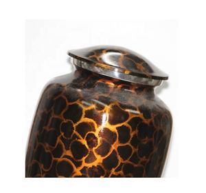 Urn สำหรับขี้เถ้ามนุษย์แพทช์สีดำและสีเหลือง - Product Image 1