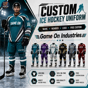 Bon Fournisseur avec Logo Personnalisé Nouvelle Arrivée Prix de Gros Ensemble Maillot et Pantalon de Hockey Sublimé Uniforme de Hockey sur Glace Personnalisé - Product Image 5