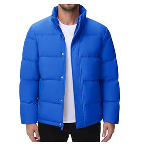 Men Winter Thick Puffer <b>Jacket</b> Stand Collar Breathable Fabric Long Sleeve Design Custom Logo Printing men puffer <b>jacket</b> - Product Image 3