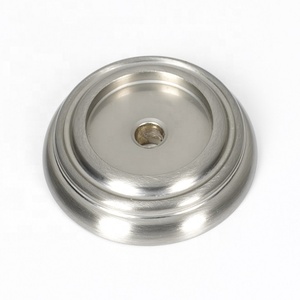 <b>Antique</b> Round Brass Cabinet Back-Plate Knob Furniture Handle Hardware Gold Matte Finished Modern Design <b>Wardrobe</b> Door Dresser - Product Image 4