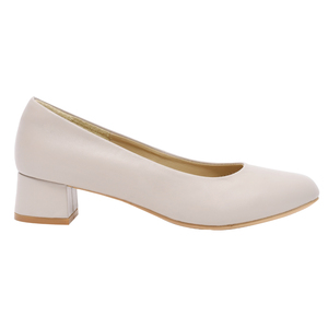 Zapatos de Tacón Ancho de 3.5cm para Mujer Ann'S, Antideslizantes, Transpirables, para Oficina, Beige Sólido, Sin Cordones - Product Image 2