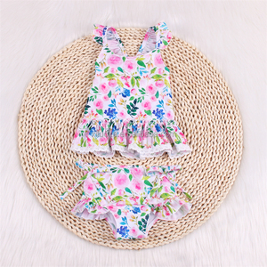 <span class=keywords><strong>ราคา</strong></span>โรงงานเด็กวัยหัดเดินกลับข้ามลูกไม้ Beachwear สไตล์ใหม่น่ารักสาวสองชิ้นชุดว่ายน้ําฤดูร้อนชุดว่ายน้ําชายหาด - Product Image 5