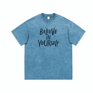 Custom Acid Wash T Shirt Men Women Unisex Oversized <b>Vintage</b> Streetwear <b>Tee</b> OEM Private Label Manufacturer Loose Fit Style <b>Tee</b> - Product Image 3