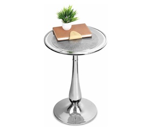 โต๊ะบาร์อะลูมิเนียมหล่อขึ้นรูปทรงหรูหรา สองชั้น หน้าโต๊ะทรงกลม ดีไซน์แนวตั้งทันสมัย ฐานมั่นคง ทนทาน ประหยัดพื้นที่ โดดเด่นด้วยความหรูหรา - Product Image 5