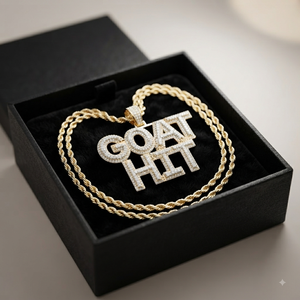 Collier pendentif personnalisé en argent 925 entièrement serti de diamants Moissanite à double couche, style hip-hop, avec grandes lettres de nom - Product Image 5