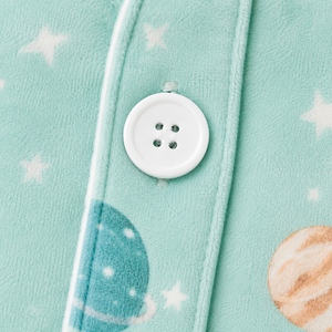 Conjunto de Pijama de Manga Larga para Niñas al por Mayor, con Estampado de Planetas Espaciales, Cierre de Botones, Ropa de Dormir para Niños - Product Image 5