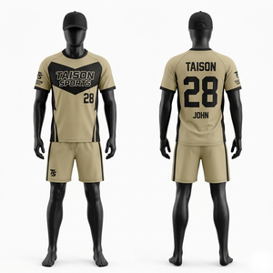 Ensemble de maillots de Floorball en polyester maille 180 GSM de qualité supérieure, design à panneaux jaune et bleu, avec logo personnalisé par sublimation - Product Image 3