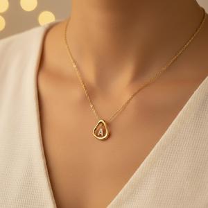 จี้เงินแท้ S925 รูปทรงคลื่นประดับเพชรคิวบิกเซอร์โคเนีย ตัวอักษร P  งานฝังเพชรแบบ Pave  ของขวัญแต่งงานสุดหรูสำหรับงานปาร์ตี้ - Product Image 2